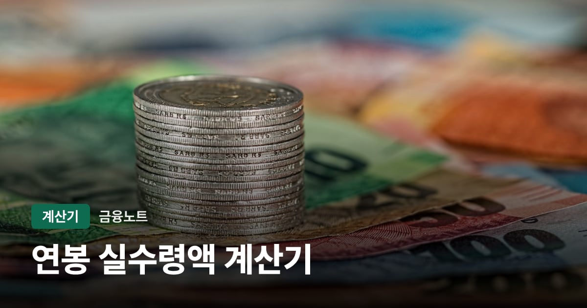 연봉 실수령액 계산기 대표 이미지