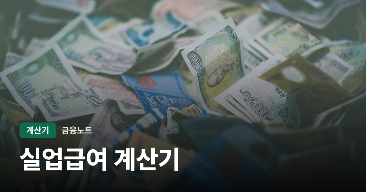 실업급여 계산기 대표 이미지