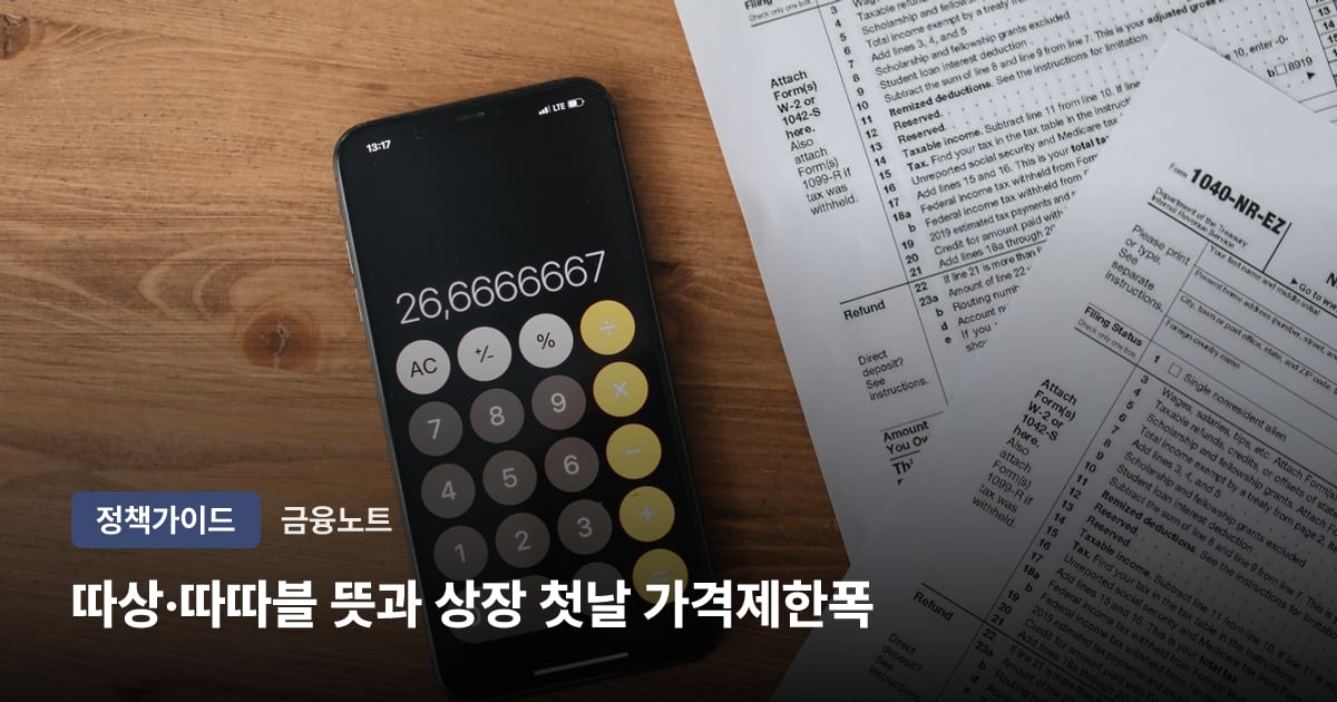 따상·따따블 뜻과 상장 첫날 가격제한폭(60~400%)